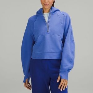 Lululemon oversized scuba half zip wild indigo